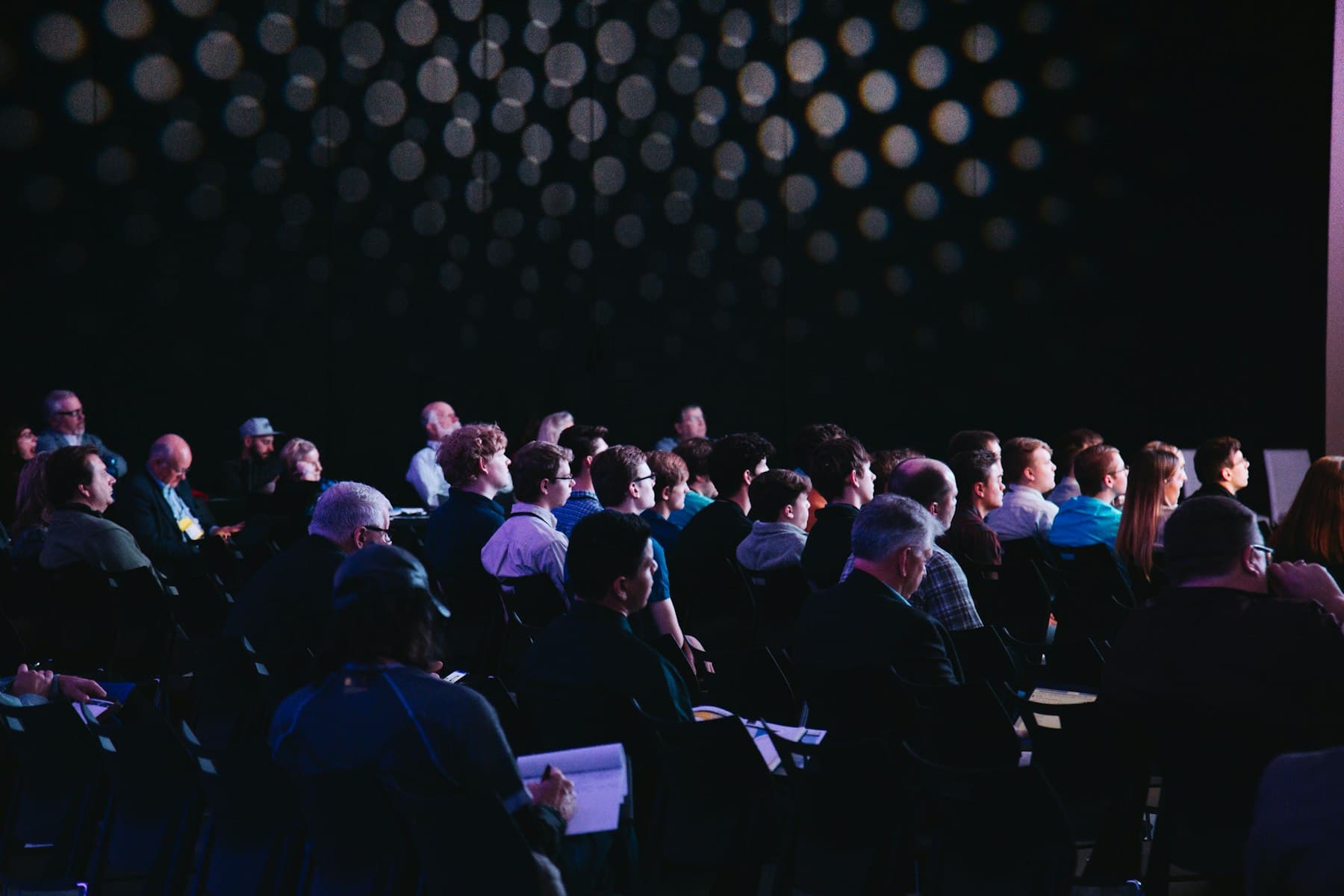 An audience at a major industry event